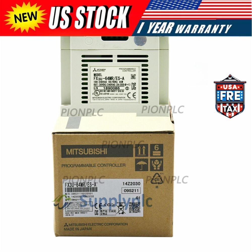 Mitsubishi PLC Module FX3U-64MR/ES-A New In Box Fast Ship 1PCS  US Free TAX