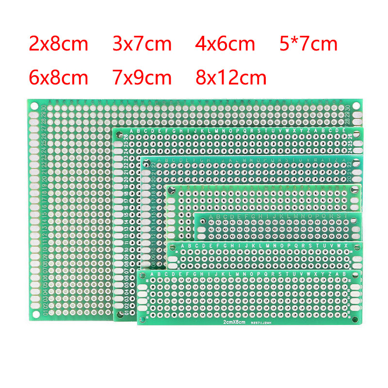 Double Sided PCB Prototyping Breadboard Strip Board FR4 for Electronics Projects-image