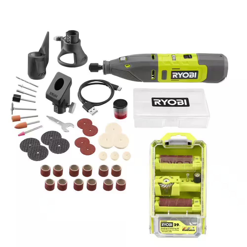 12V Cordless Rotary Tool Kit with 29-Piece Sanding & Polishing Accessories