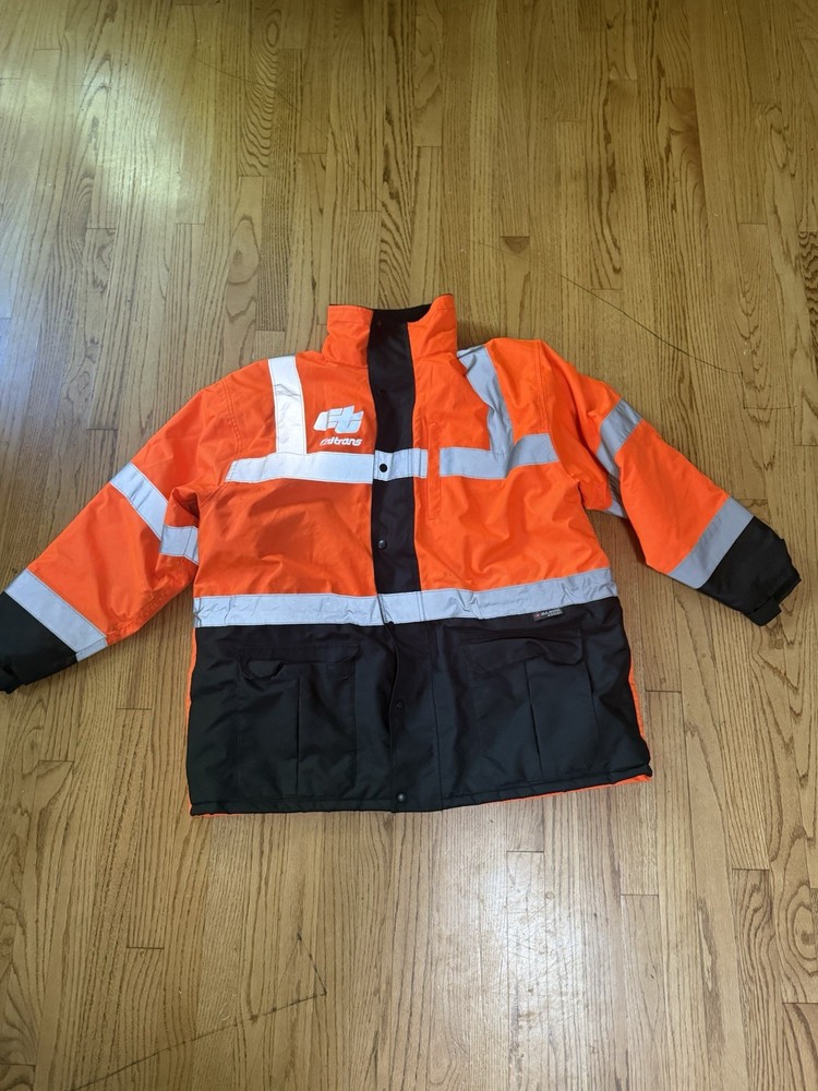 M-Safe Majestic High Vis Bomber Jacket XL Caltrans Approved Safety Wear