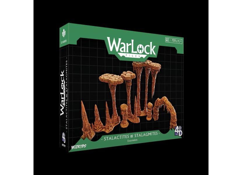 Painted Fantasy Dungeon Tiles Stalactites & Stalagmites Expansion for Warlock Tiles