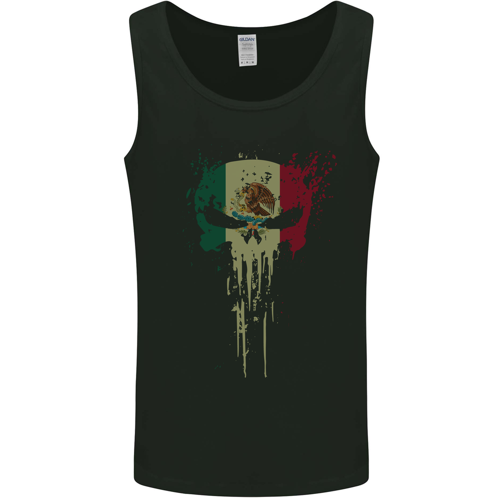 Mexico Skull Gym Training Bodybuilding Mens Vest Tank Top