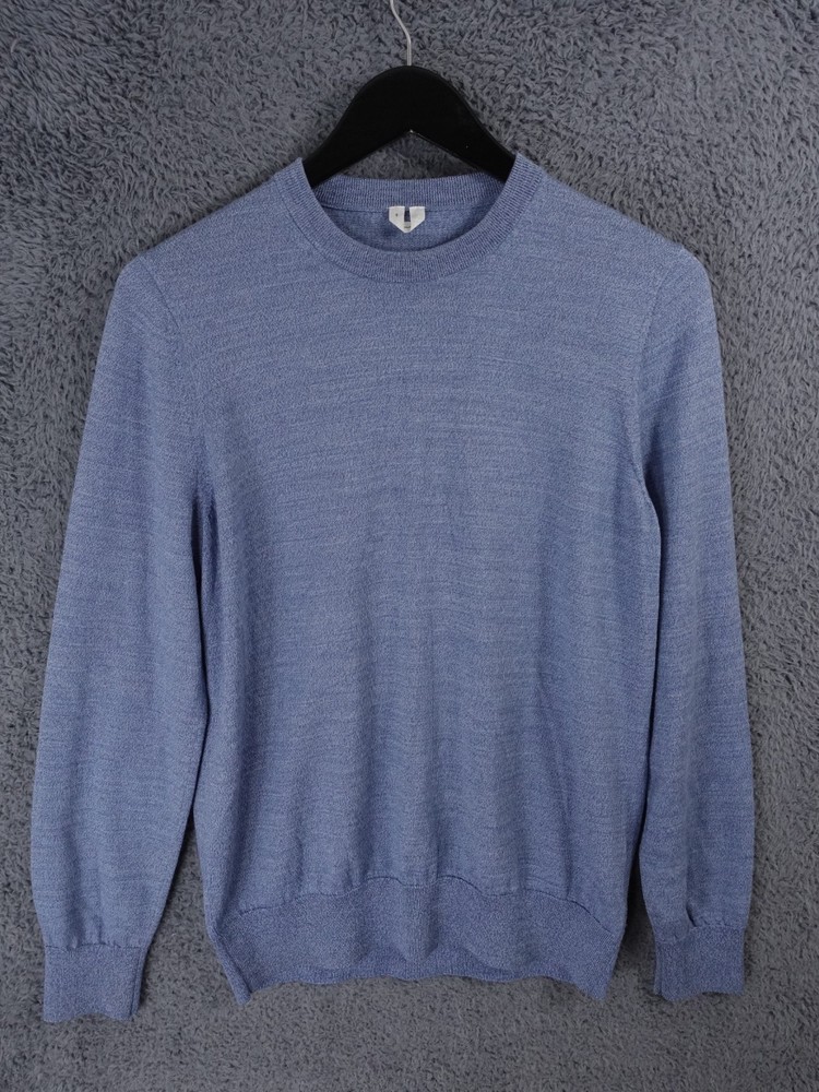 Arket Jumper Mens Small 100% Merino Wool Knit Pullover Smart Casual Work Office