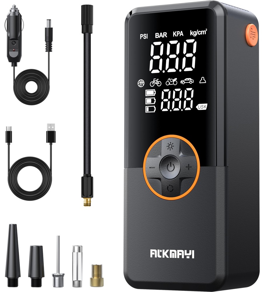 Portable Tire Inflator Cordless Air Compressor 150PSI for Car Tires Fast Inflation  