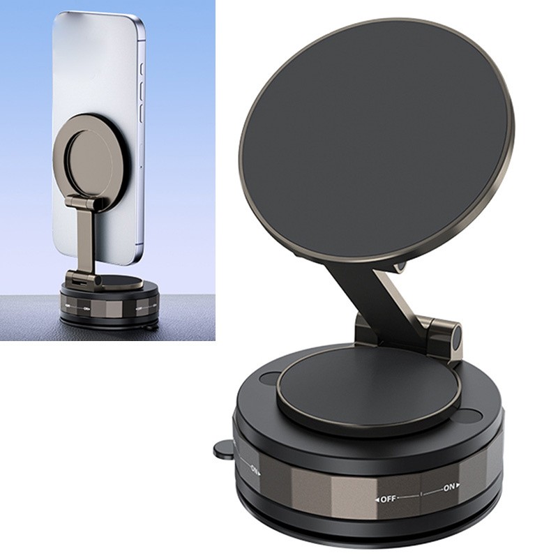 360 Degree Vacuum Magnetic Suction Car Phone Holder Suction Cup Phone Mount