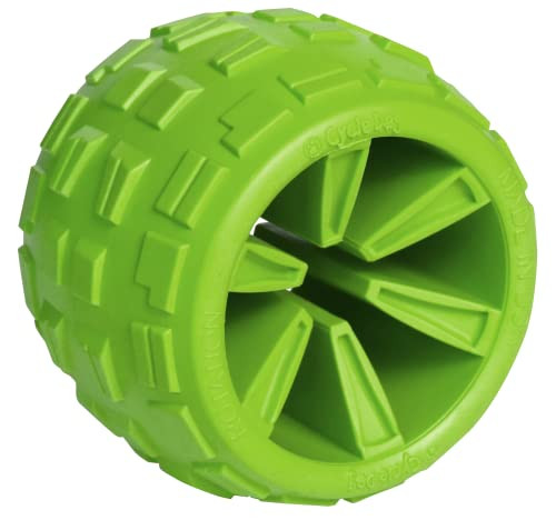 High Roller Plus Large Green Erratic Bounce Treat Hiding Ball - Tough & Susta...