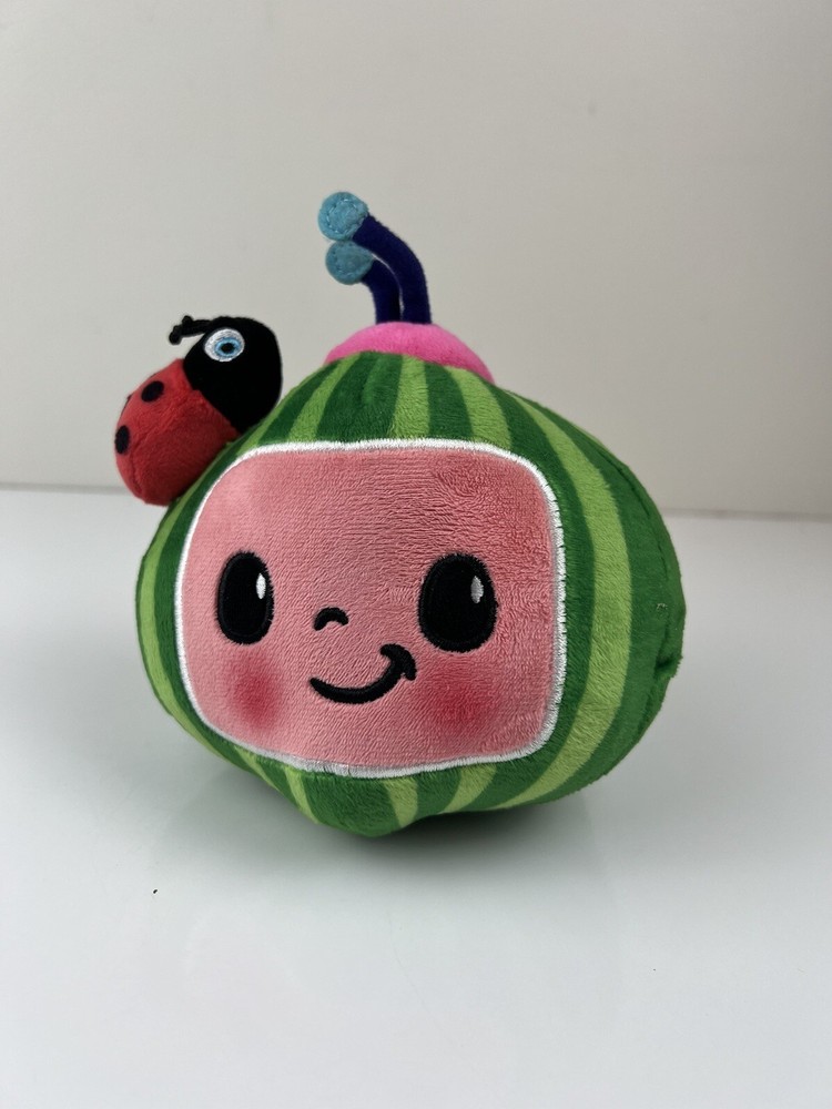 Cocomelon Watermelon Ladybug Plush Smiling Stuffed Animal Toy for Kids