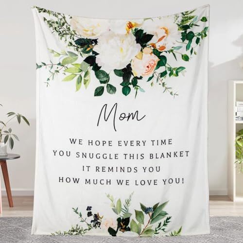 Mothers Day Blanket Gifts for Mom Super Soft Warm and Comfy Mothers Day Blank...-image