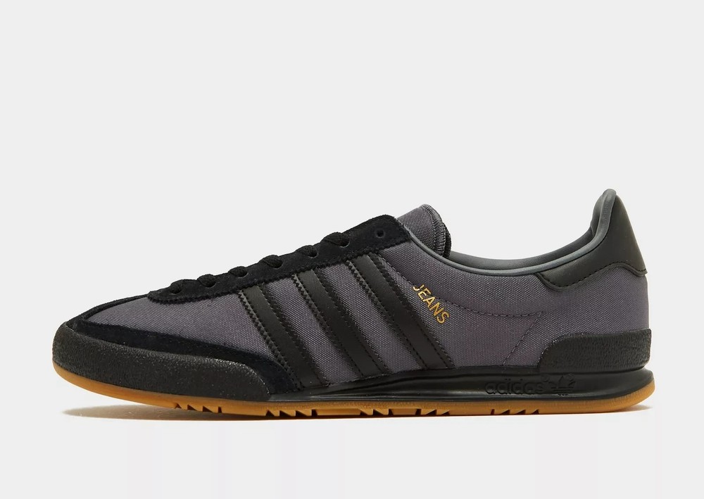 Adidas Originals Jeans Grey/Black/Gum Trainers-ALL SIZES Sneakers-Genuine