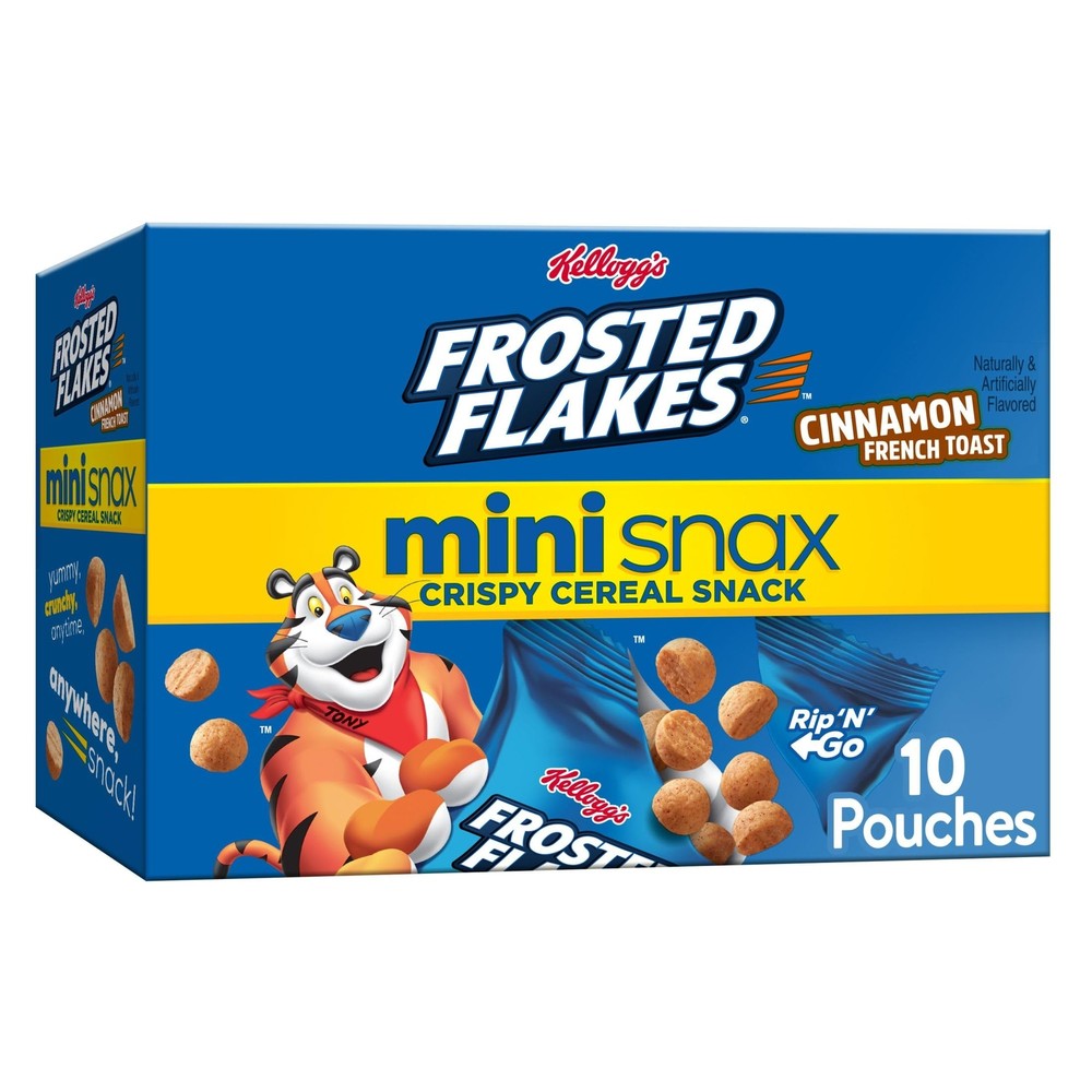 Kellogg's Frosted Flakes Mini Snax Crispy Cereal Snacks Kids Snacks Lunch Sna...