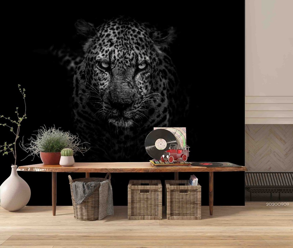 3D Leopard Animal Close-up Wall Murals Wallpaper Murals Wall Sticker 3