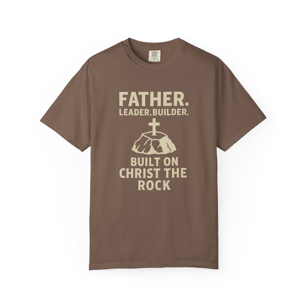 Fathers day shirt, Christian fathers day gift, Christ the rock, gift for dad-image