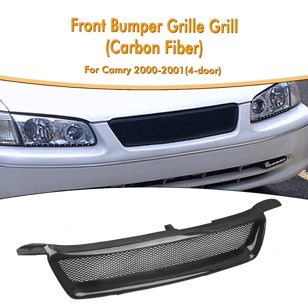 Carbon Fiber Front Bumper Grille for 2000-2001 Toyota Camry Sedan