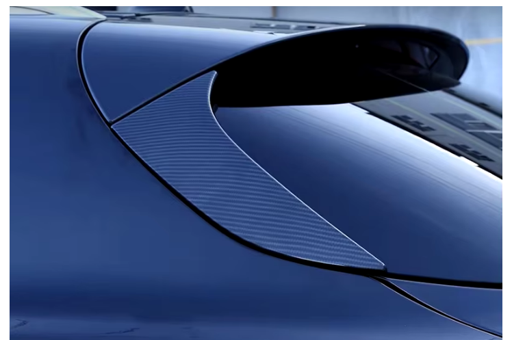 For Alfa modified tailgate triangle decorative stickers carbon fiber pattern