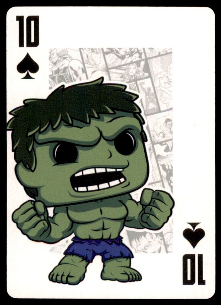 2015 Funko Pop! Marvel Hulk NM Poker Card #10 OF SPADES