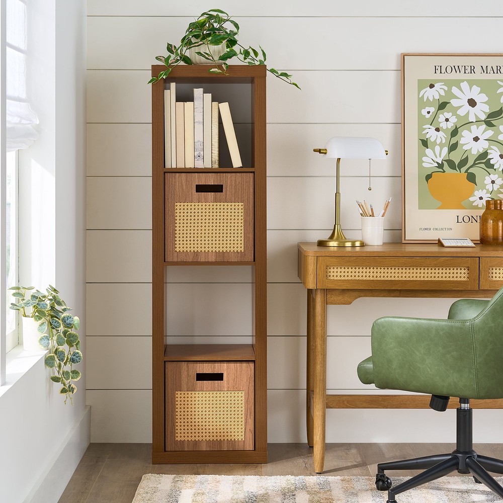Better Homes & Gardens Acorn 4-Cube Vertical Storage Organizer for Home Organization