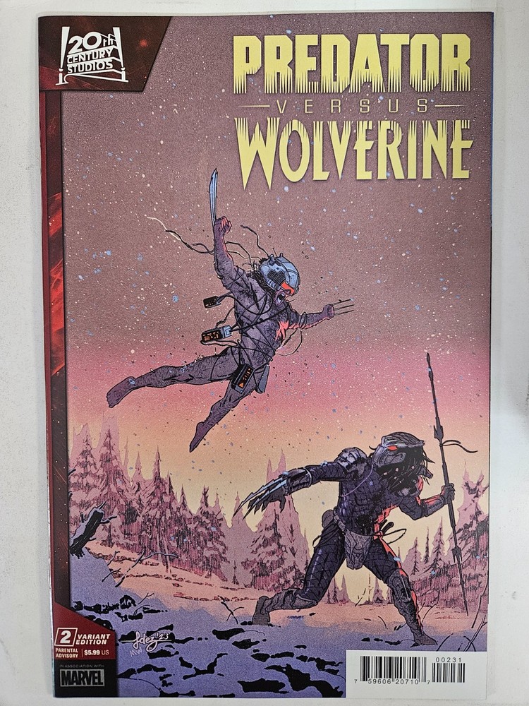 Predator versus Wolverine #2 Fernandez 1 in 25 Variant Marvel 2023 VS VF/NM