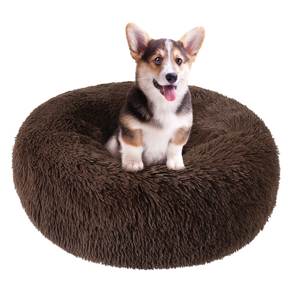 Nisrada Washable 20 Inch Calming Dog Bed for Small Medium Large Breeds