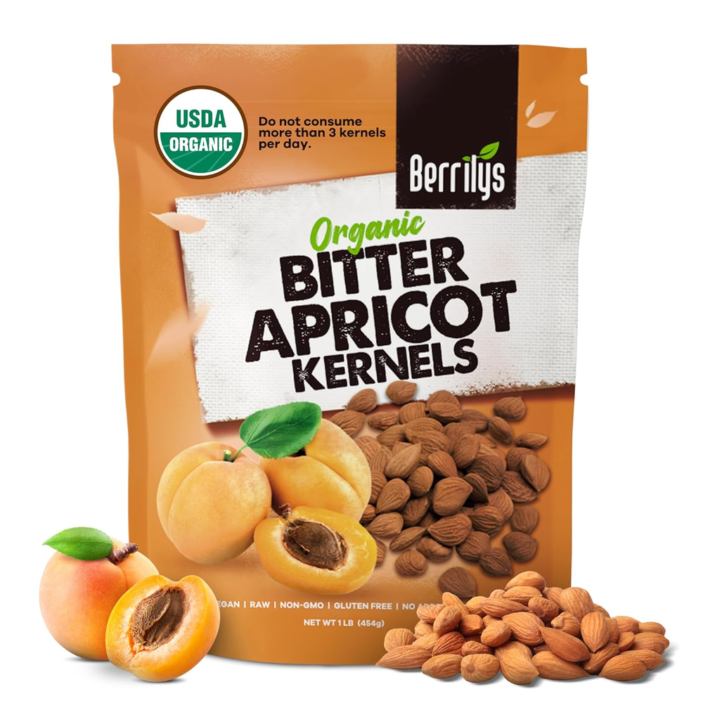 Organic Bitter Apricot Kernels - USDA Certified Organic Bitter Apricot Seeds - N