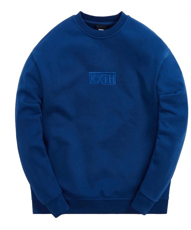 Kith Cyber Monday KXTH Box Logo Crewneck Cyanotype XS-image