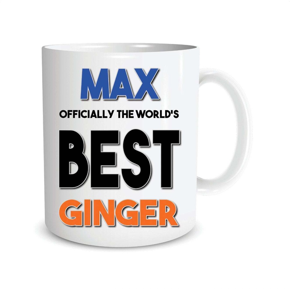 Funny Personalised Mugs World's Best Ginger Mug Birthday Celebration Gifts