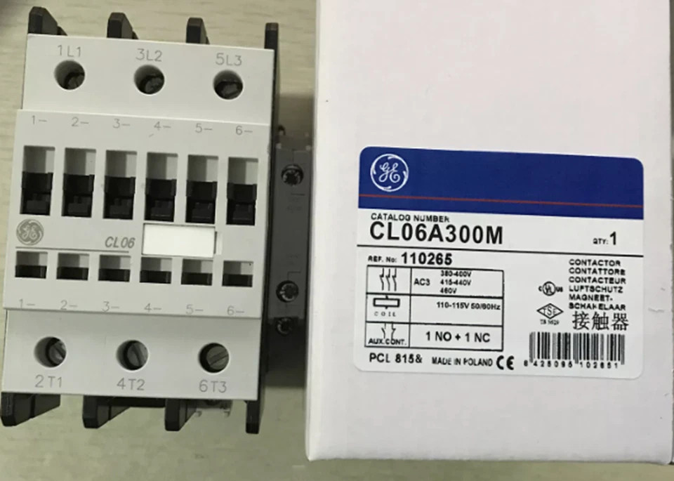 New GE CL06A300M AC Contactor AC110V 220V