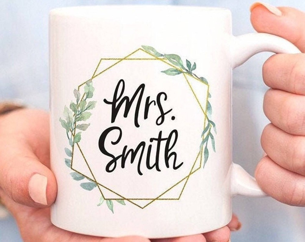 Mrs Mug Custom Mrs Mug Mrs. Mug Personalized Mrs Mug Engagement Gift Bridal
