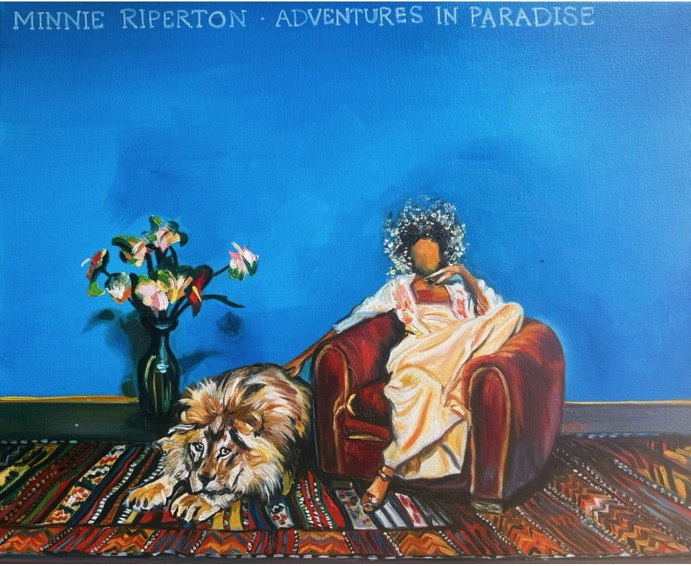 MINNIE RIPERTON ADVENTURES IN PARADISE ALBUM OIL PAINTING