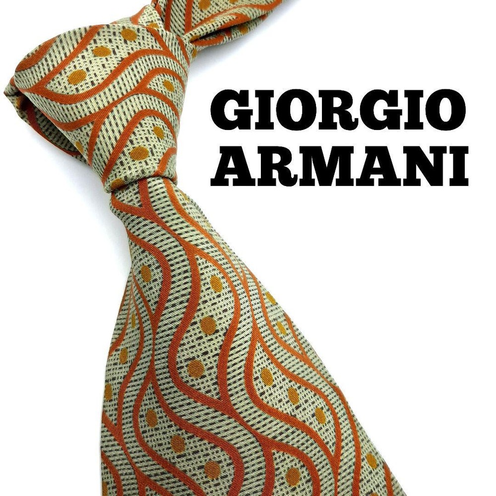 Giorgio Armani Italian Silk Business Tie for Luxury Suits