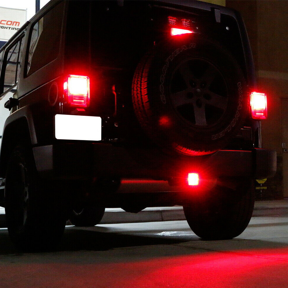 Super Bright SMOKE 15LED Brake Light Trailer Cover Hitch Fit Towing & Hauling K