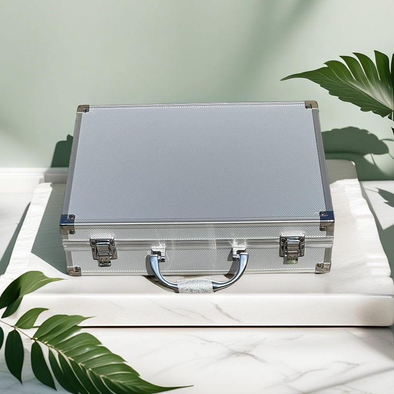 Portable Alloy Cards Storage Box Organizer Durable Cosmetic Tools Equipment Box