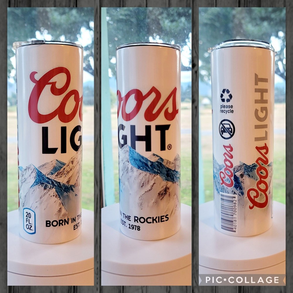 Coors Light Insulated Stainless Steel Tumbler for Cold Drinks