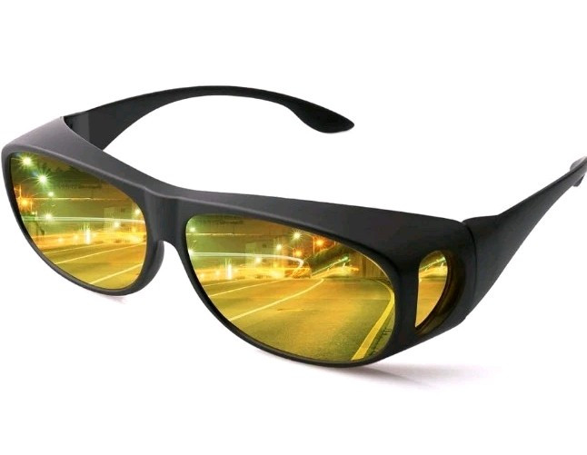 Night Driving Glasses Anti Glare Polarized Night Vision Glare Reducing Fit Over