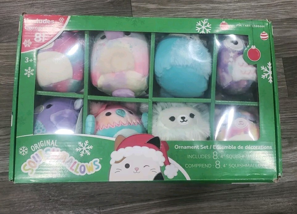 Squishmallows 8-Pack 4-Inch Plush Ornament Set 2023 Mystical Collection