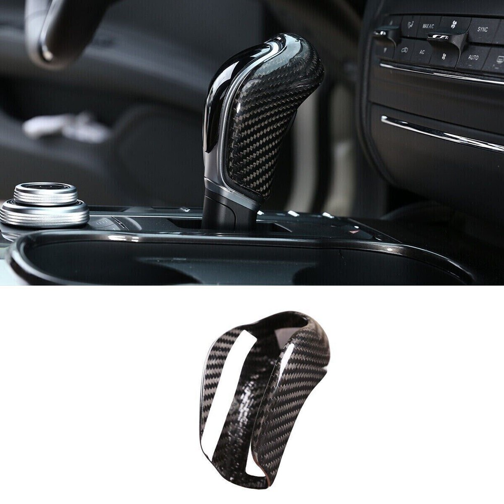 Carbon Fiber Gear Shift Knob Cover for Maserati Levante Ghibli 2013-2018 Models