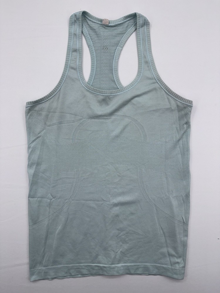 Lululemon Swiftly Tech Racerback Tank Top 2.0 Mint Gree Size 8 Athletic Gym Yoga