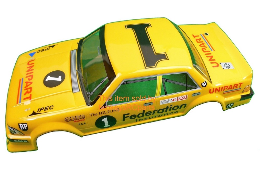 1:10 Scale RC Ford Falcon XD Racing Clear Lexan Body Shell Federation Insurance Livery