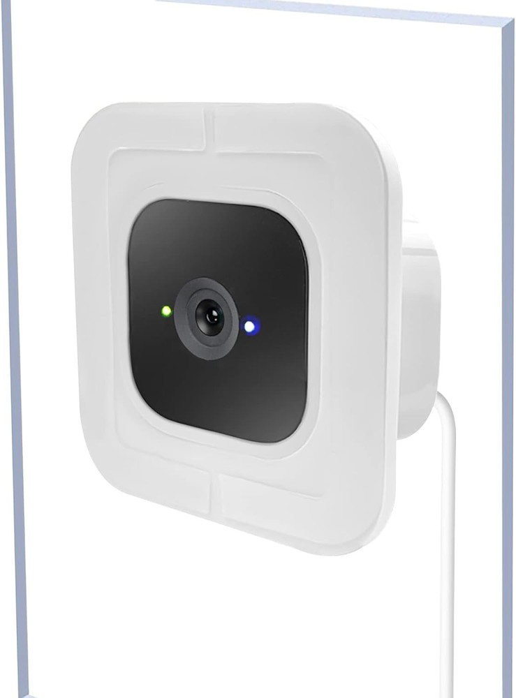 2 Pack Window Mount Compatible with Blink Mini Indoor, Secured Camera Glass Wall