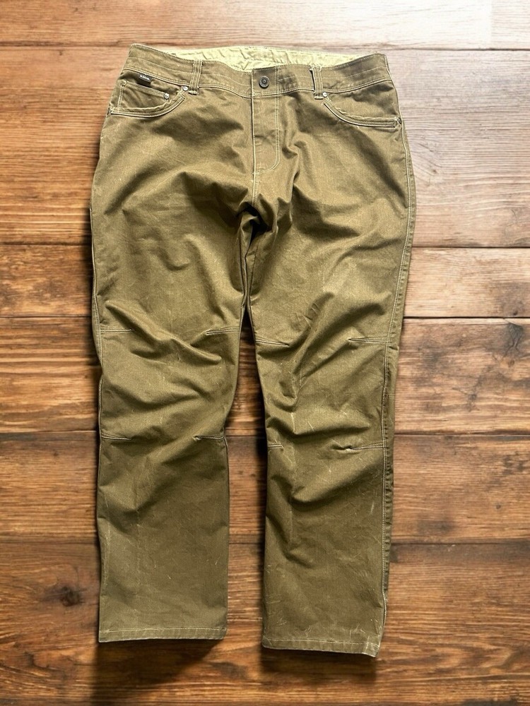 Kuhl Men’ Brown Ryder Pants 38x32 Hiking Outdoor Lightweight Workwear🔥