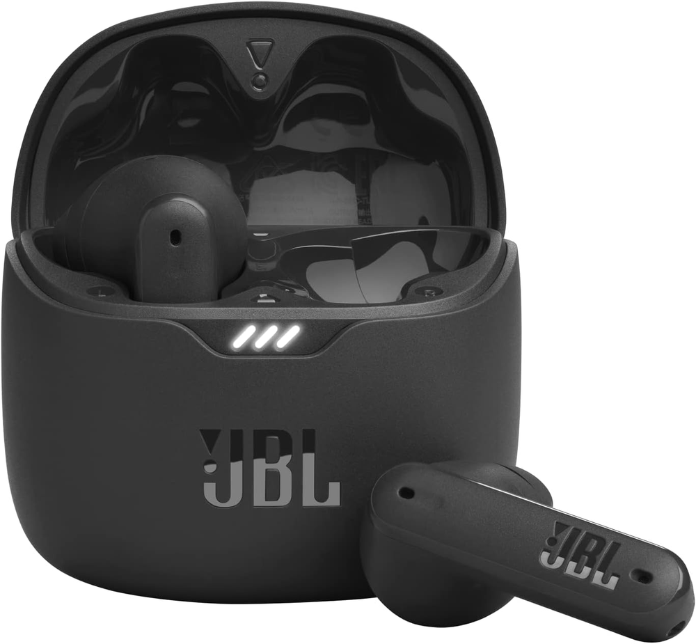 JBL Tune Flex Wireless Noise Cancelling Earbuds in Black - Compact & Powerful