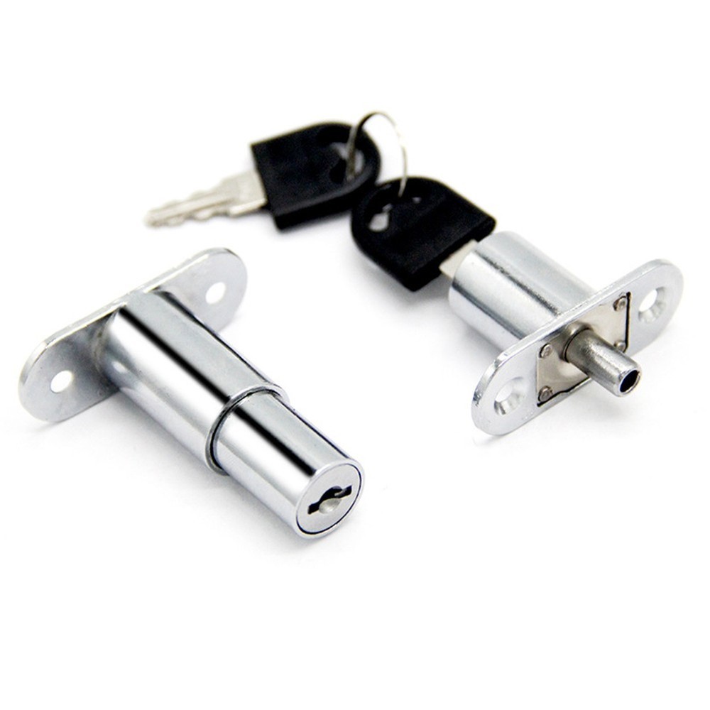 Home Sliding Door Closet Showcase Furniture Cylinder Head Plunger Lock/With Keys