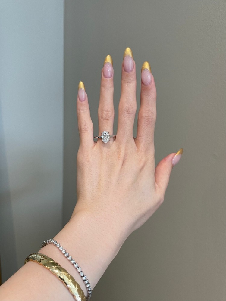 2.8ct Oval Diamond Ring in 925 Sterling Silver Art Deco Style Custom Jewelry for Women