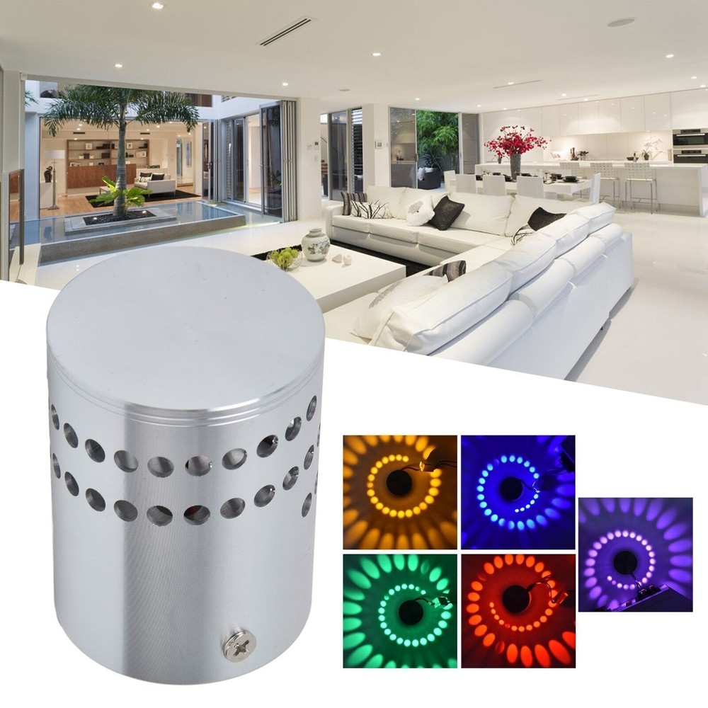 Dimmable 3W LED Aluminum Spiral Wall Light with Corrosion Resistance