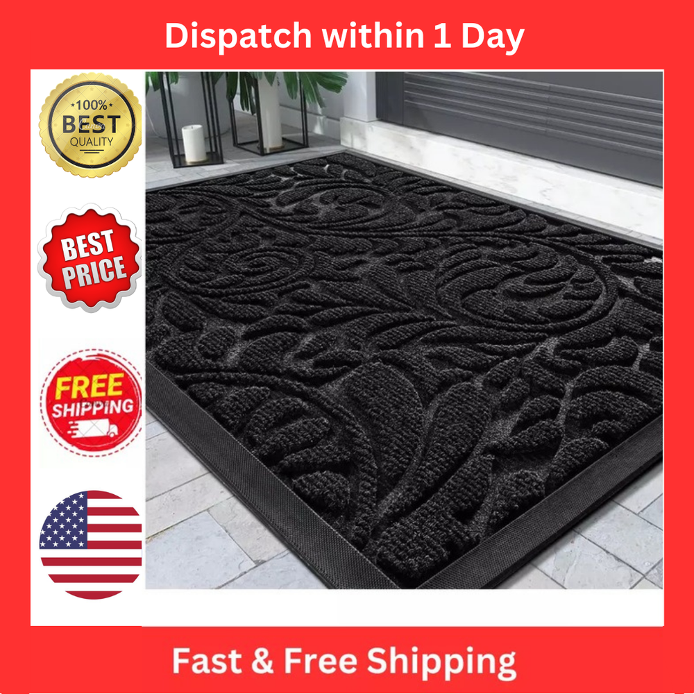 Yimobra Sturdy Door Mat, Heavy Duty Front Welcome Mats for Home Entrance Outdoor