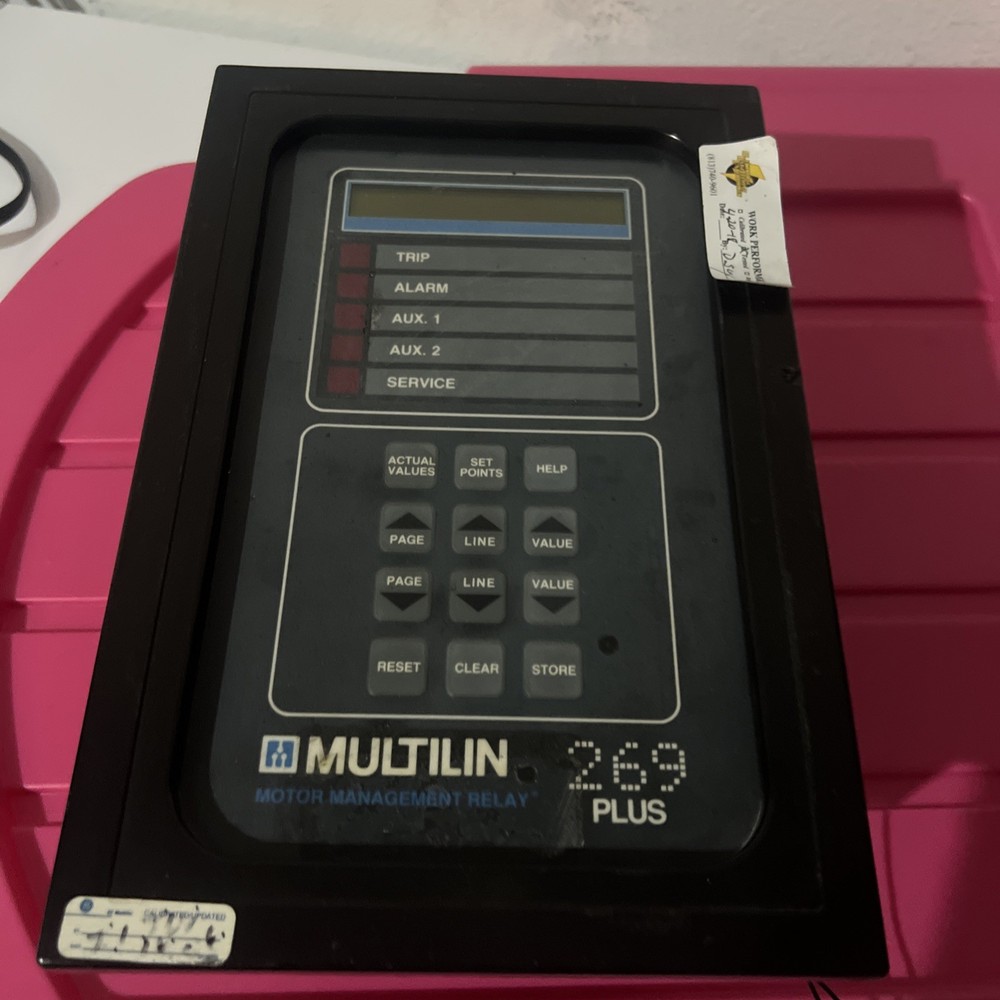 GE Multilin 269 PLUS Motor Management Relay 269PLUS-100P-120 As Is Untested