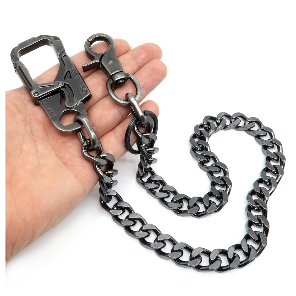 Heavy Duty Wallet Chain with Double Locking Carabiner - Premium Durable Design