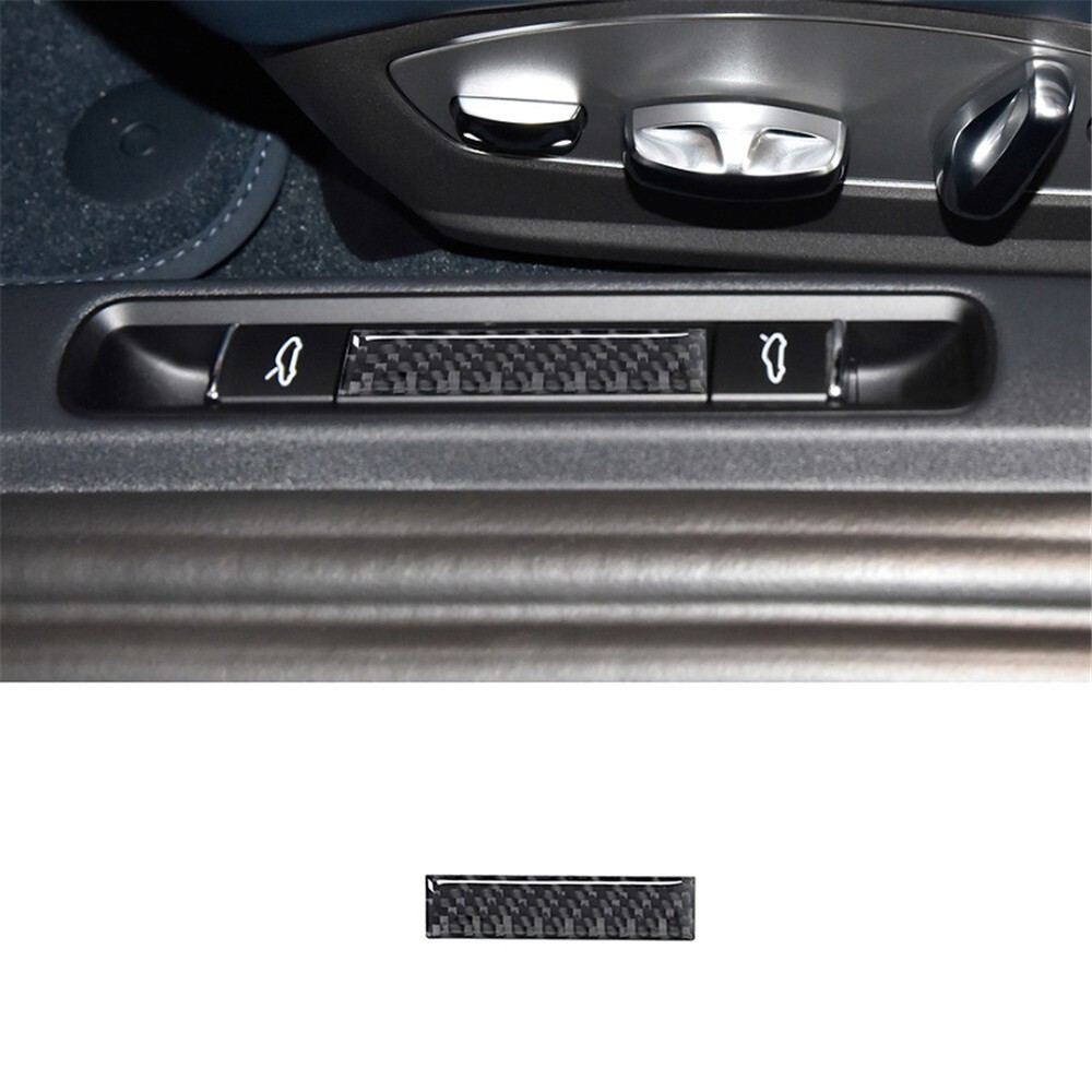 Carbon Fiber Rear Trunk Control Switch Cover Trim For Porsche 718 2016-2022