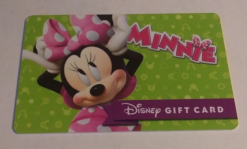 Disney Minnie Mouse Gift Card Empty No Balance-image