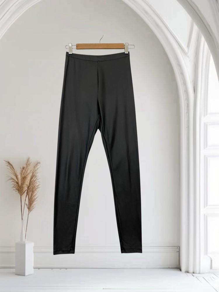 Forever 21 Women’s Faux Leather Leggings Size Small Black Fall Holiday Chic