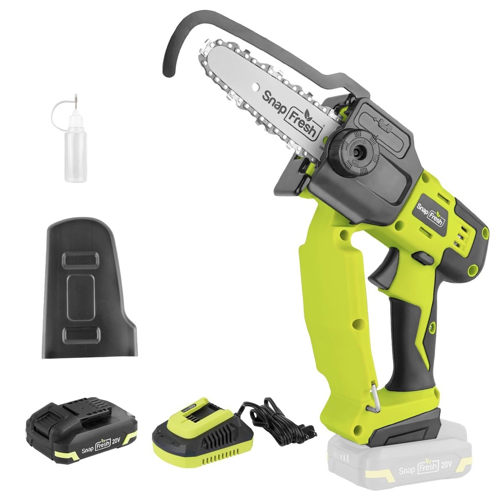 Mini Chainsaw Cordless, 5 Inch Electric Chainsaw Portable, Handheld Chain Saw...